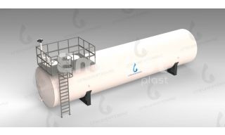 Резервуар горизонтальный стальной Спецнефтемаш РГС-100 - фото 1