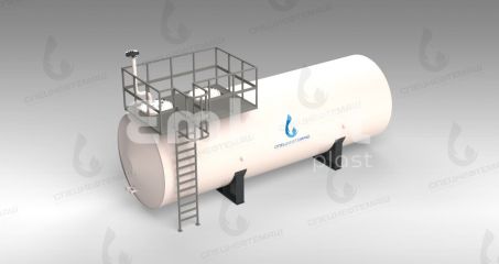 Резервуар горизонтальный стальной Спецнефтемаш РГС-75