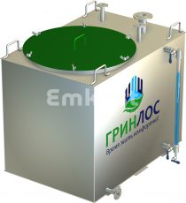 Гринлос Емкость стальная 1 м3 прямоугольная