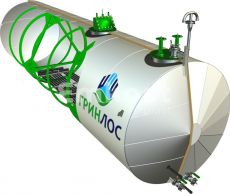 ГРИНЛОС Емкость стальная 100 м3 горизонтальная наземная с подогревом